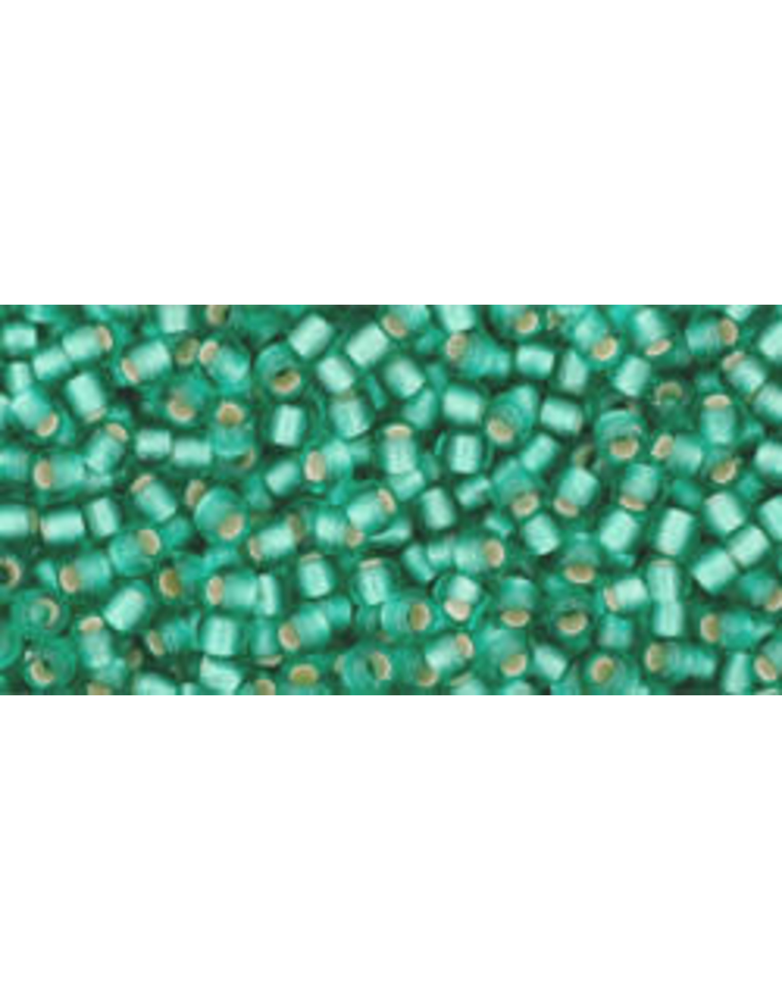 Toho 24bf 11  Round 6g Dark Peridot Green s/l Matte