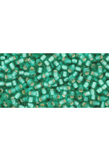 Toho 24bf 11  Round 6g Dark Peridot Green s/l Matte