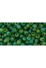 Toho 167bf 11  Round 6g Transparent Grass Green AB Matte