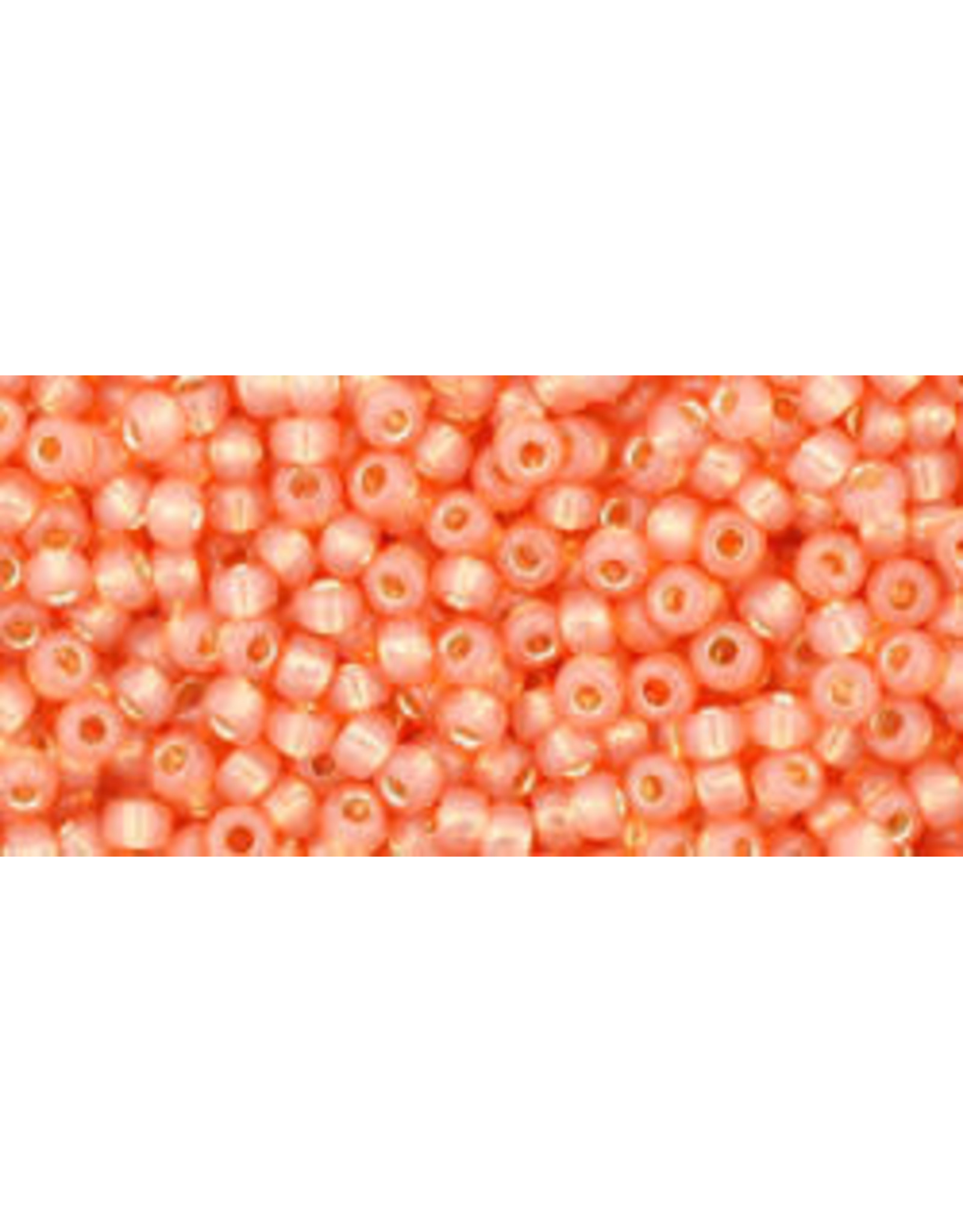 Toho pf2112B 11  Round 40g Grapefruit Orange Opal s/l Perma Finish