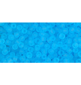 Toho 3f 11  Round 6g Transparent Aqua Blue Matte