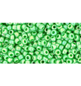 Toho 407B 11  Round 40g Opaque Mint Green AB