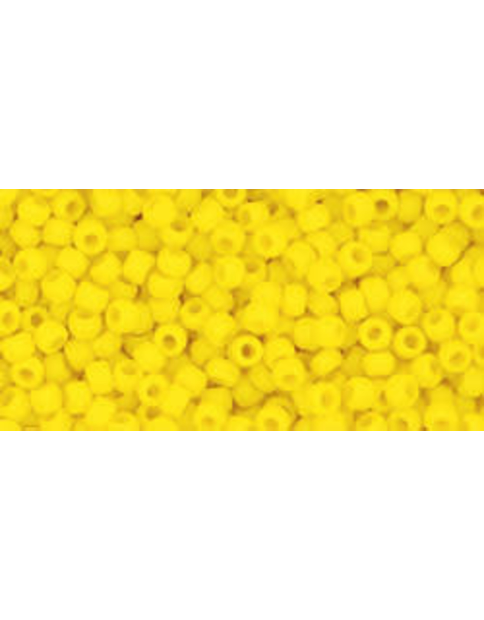 Toho 42bf 11  Round 6g Opaque  Dark Yellow Matte