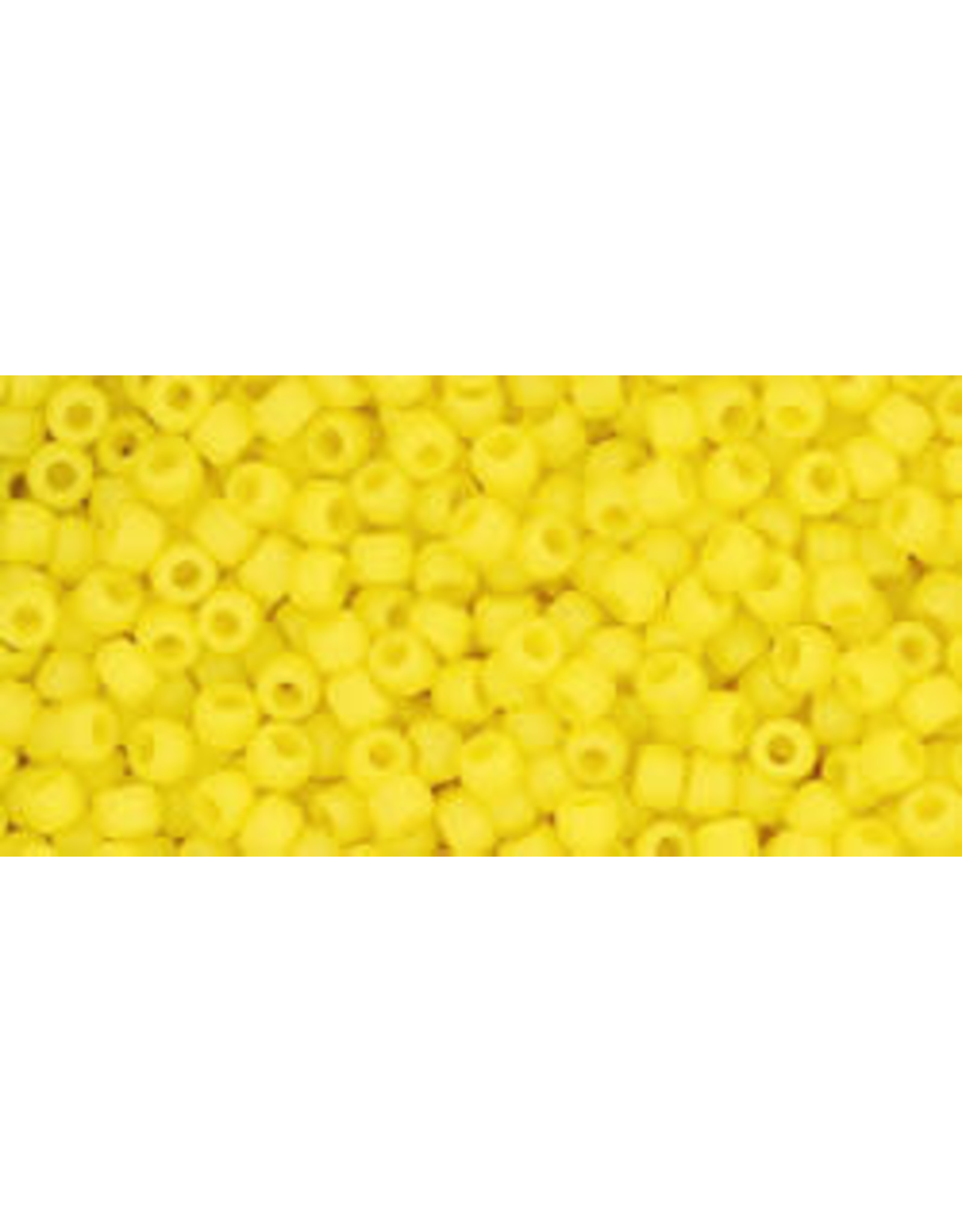 Toho 42fB 11  Round 40g Opaque Dandelion Yellow Matte