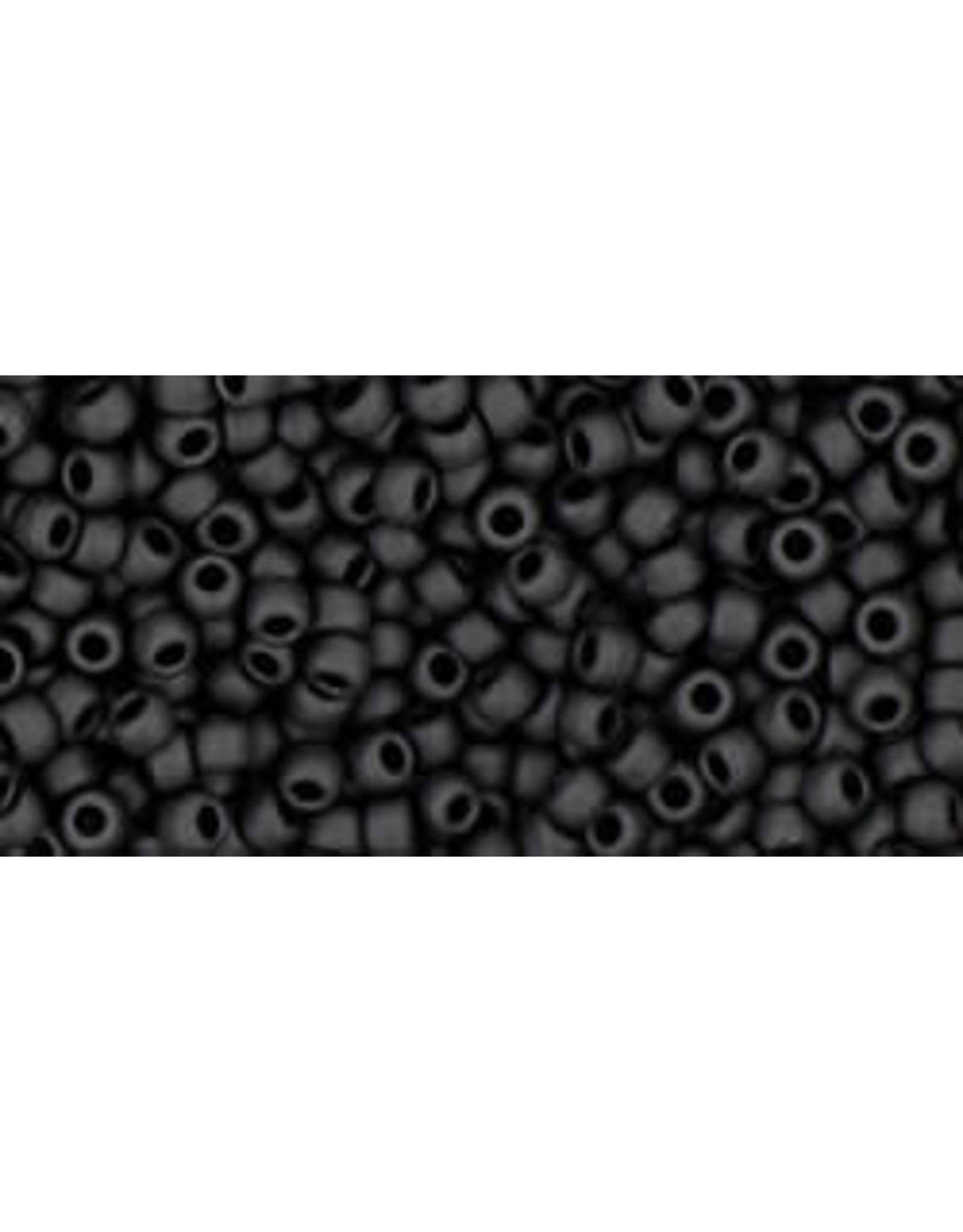 Toho 49f 11  Round 6g Opaque Jet Black Matte