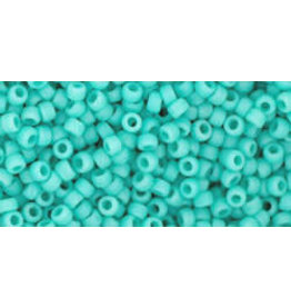 Toho 55f 11  Round 6g Opaque Turquoise Blue Matte