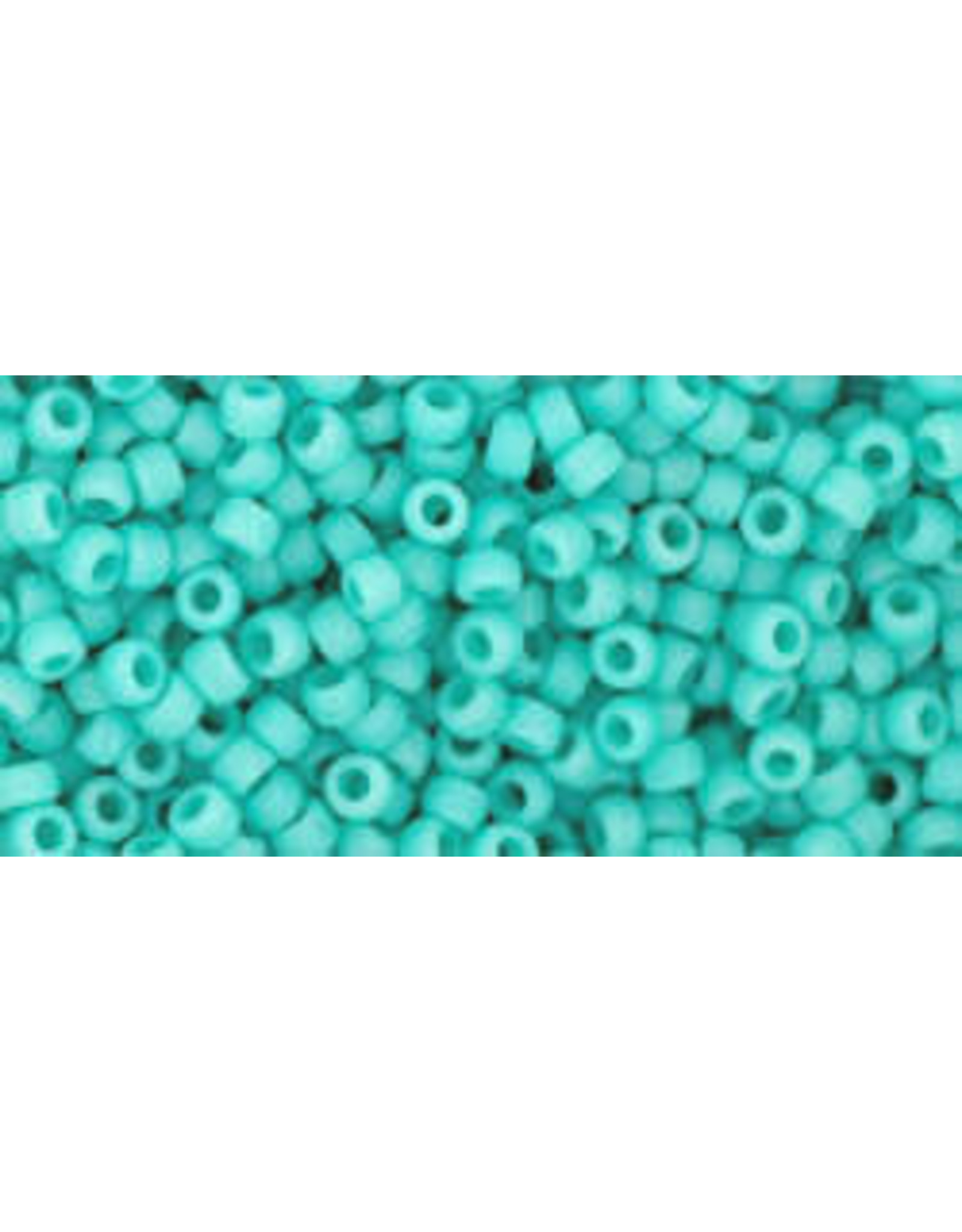 Toho 55f 11  Round 6g Opaque Turquoise Blue Matte