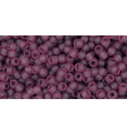 Toho 6bf 11  Round 6g Transparent Medium Amethyst Purple Matte