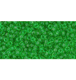 Toho 7B 11  Round 40g Transparent Peridot Green