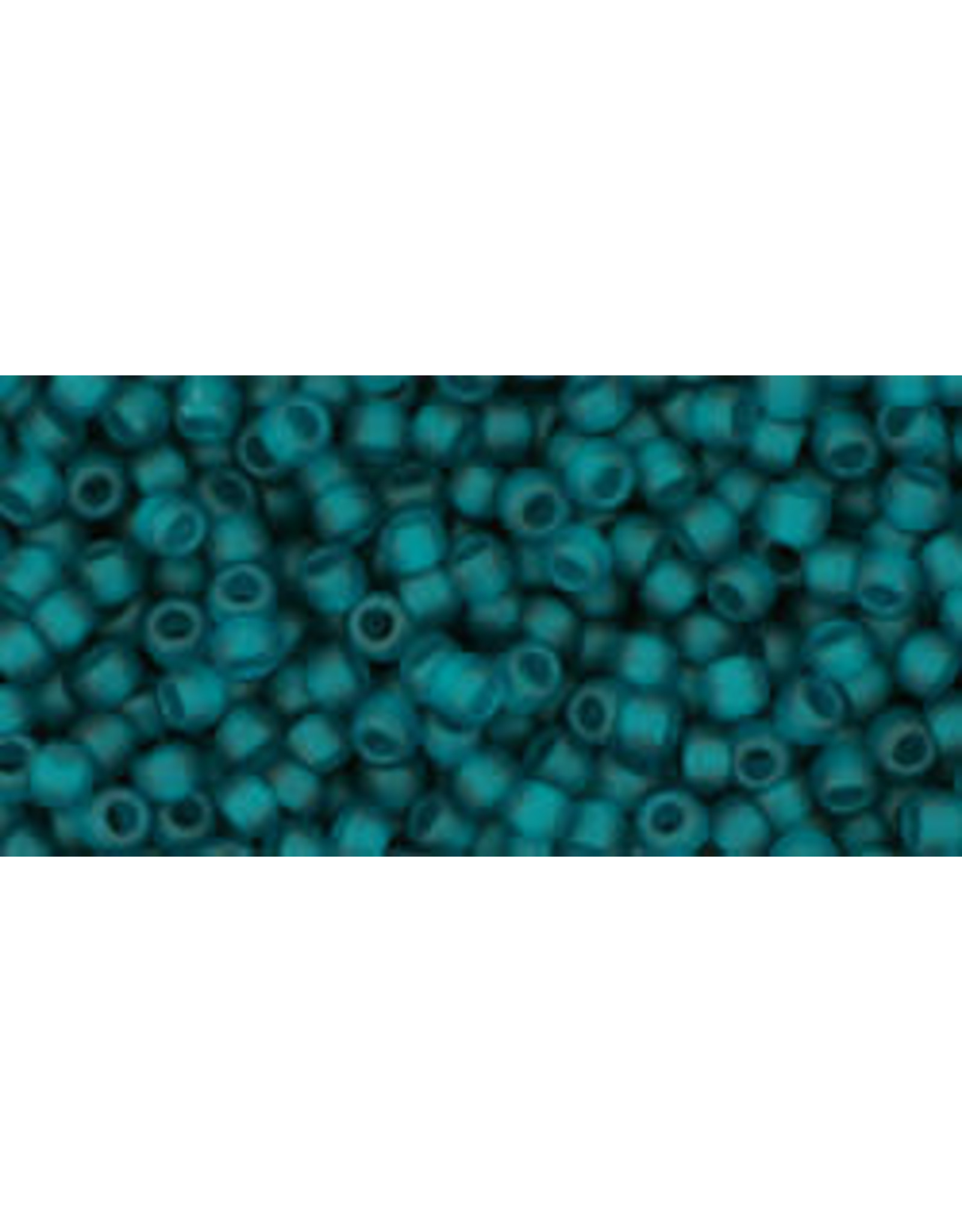 Toho 7bdf 11  Round 6g Transparent Teal Green Matte