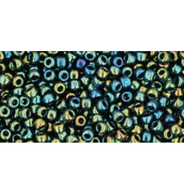 Toho 84B 11  Round 40g Opqaue Green AB Metallic