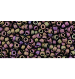 Toho 85f 11  Round 6g Opaque Purple AB Metallic Matte