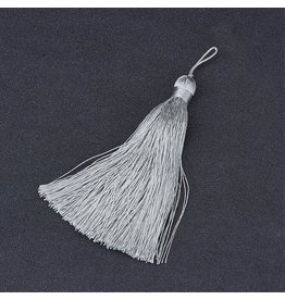Silver Grey Tassel 105x11mm
