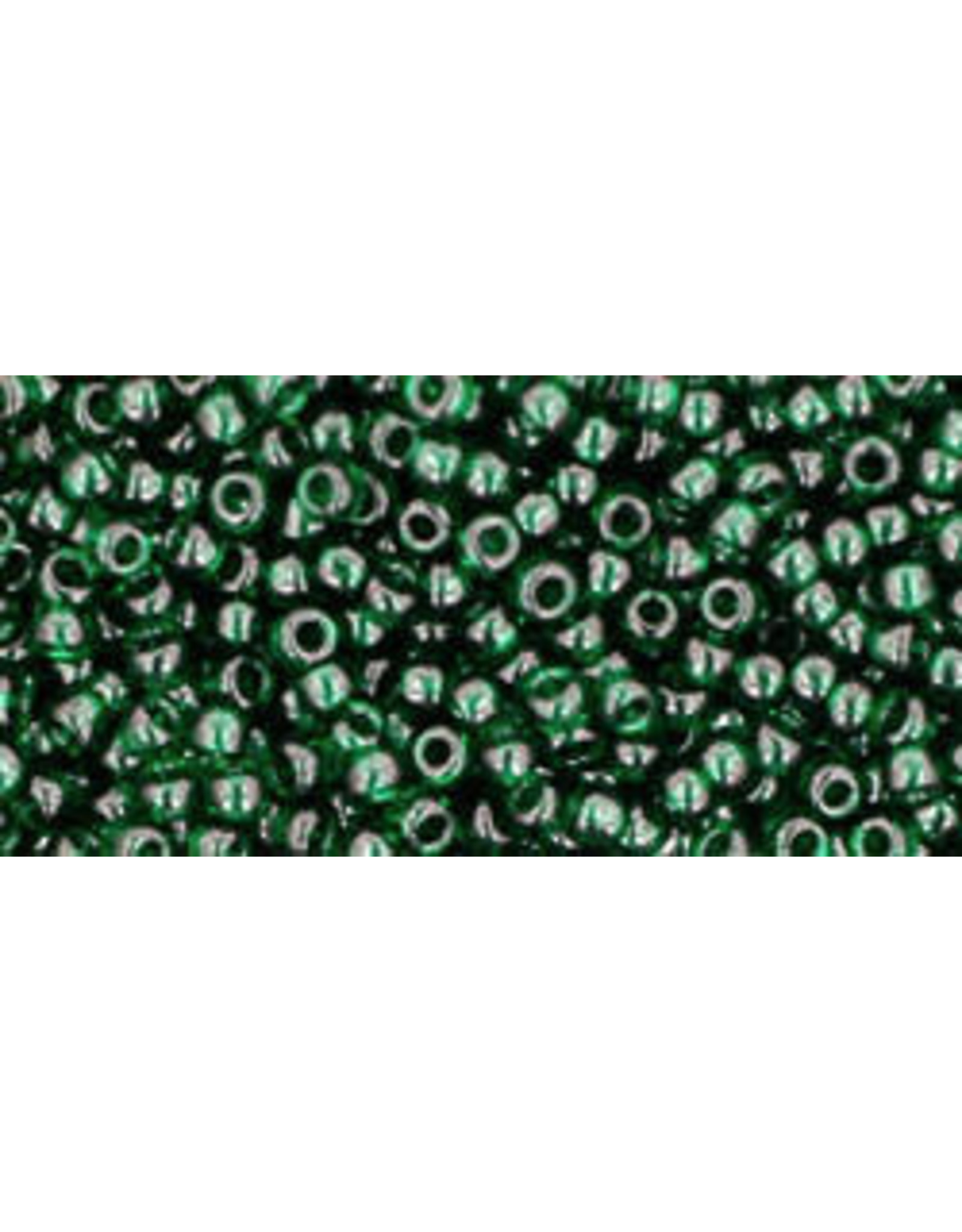 Toho 939B 11  Round 40g Transparent Emerald Green
