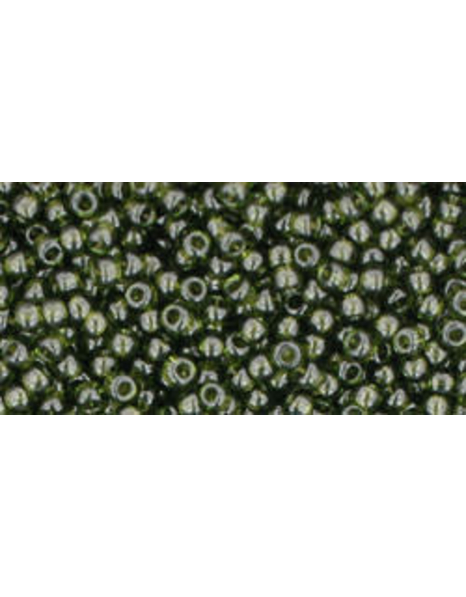 Toho 940B 11  Round 40g Transparent Olive Green