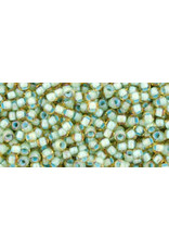 Toho 952 11  Round 6g Topaz  Brown Sea Foam Green c/l