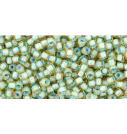 Toho 952 11  Round 6g Topaz  Brown Sea Foam Green c/l