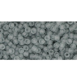 Toho 9fB 11  Round 40g Transparent Black Diamond Grey Matte