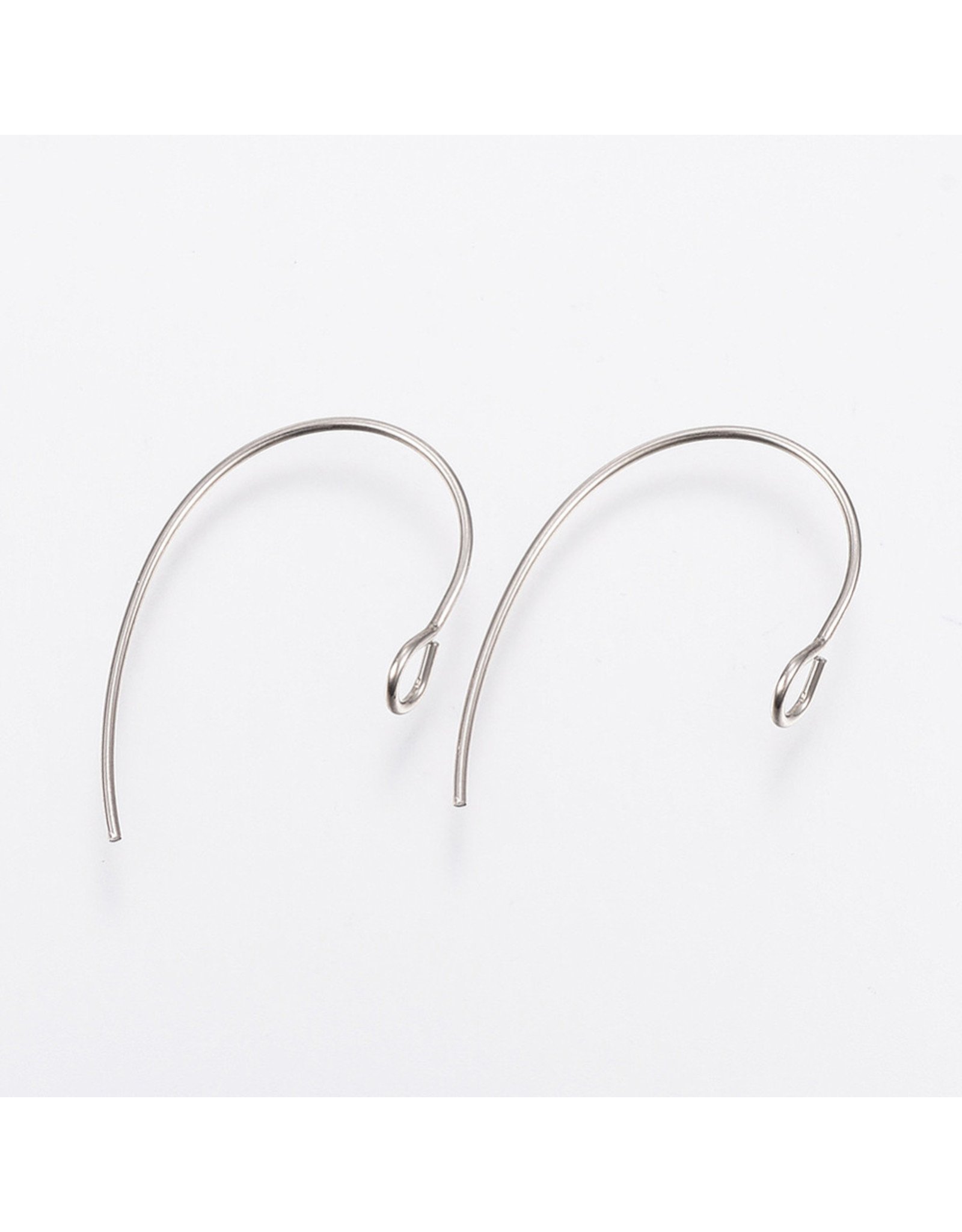 Ear Wire 25x14mm Stainless Steel  x10