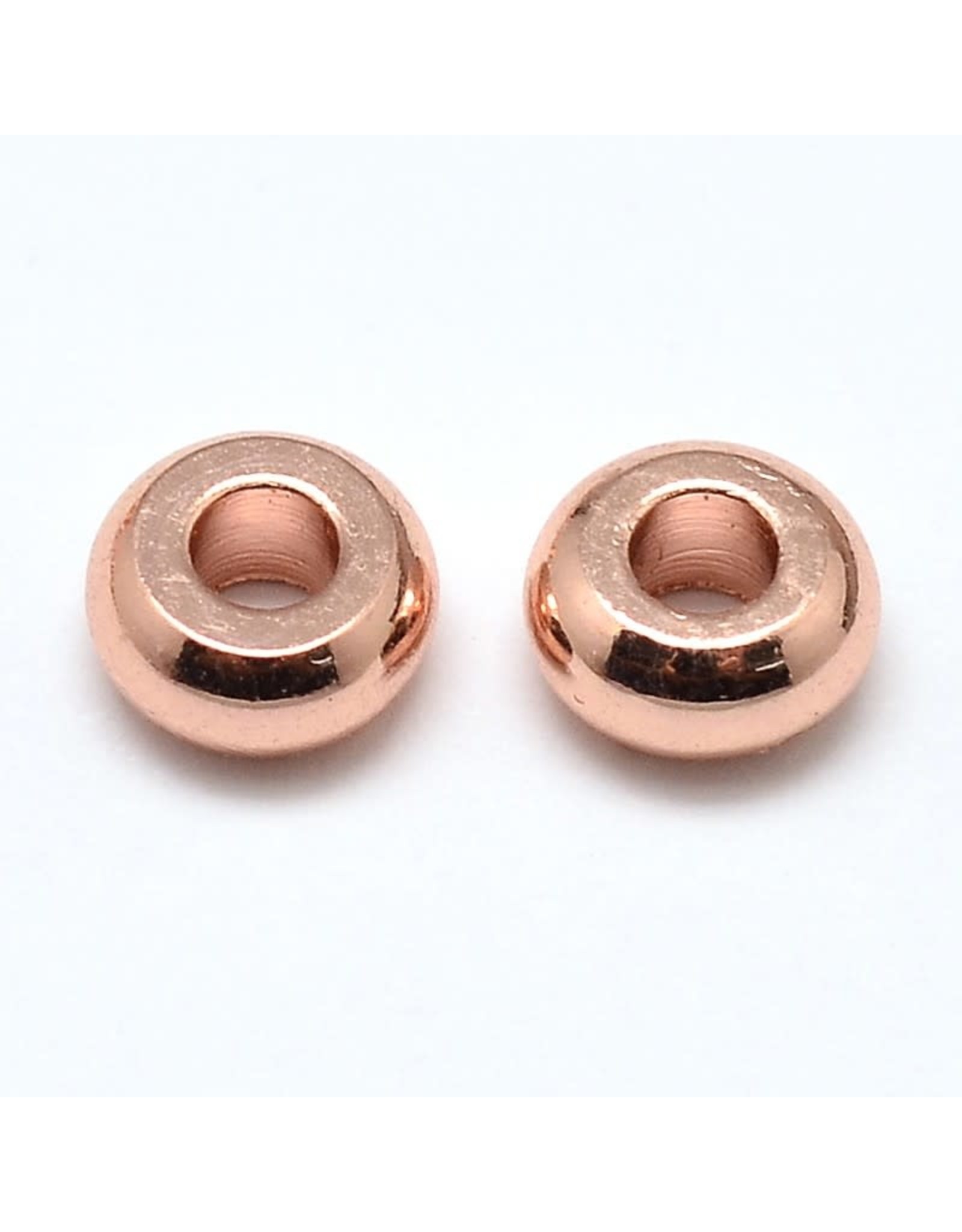 Spacer Bead 4x1.5mm Rose Gold x100