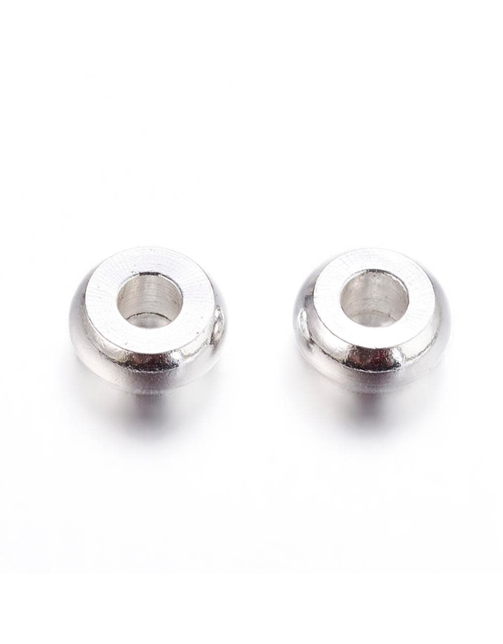 Spacer Bead 4x1.5mm Silver x100
