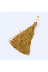 Goldenrod Gold Brown Tassel 105x11mm