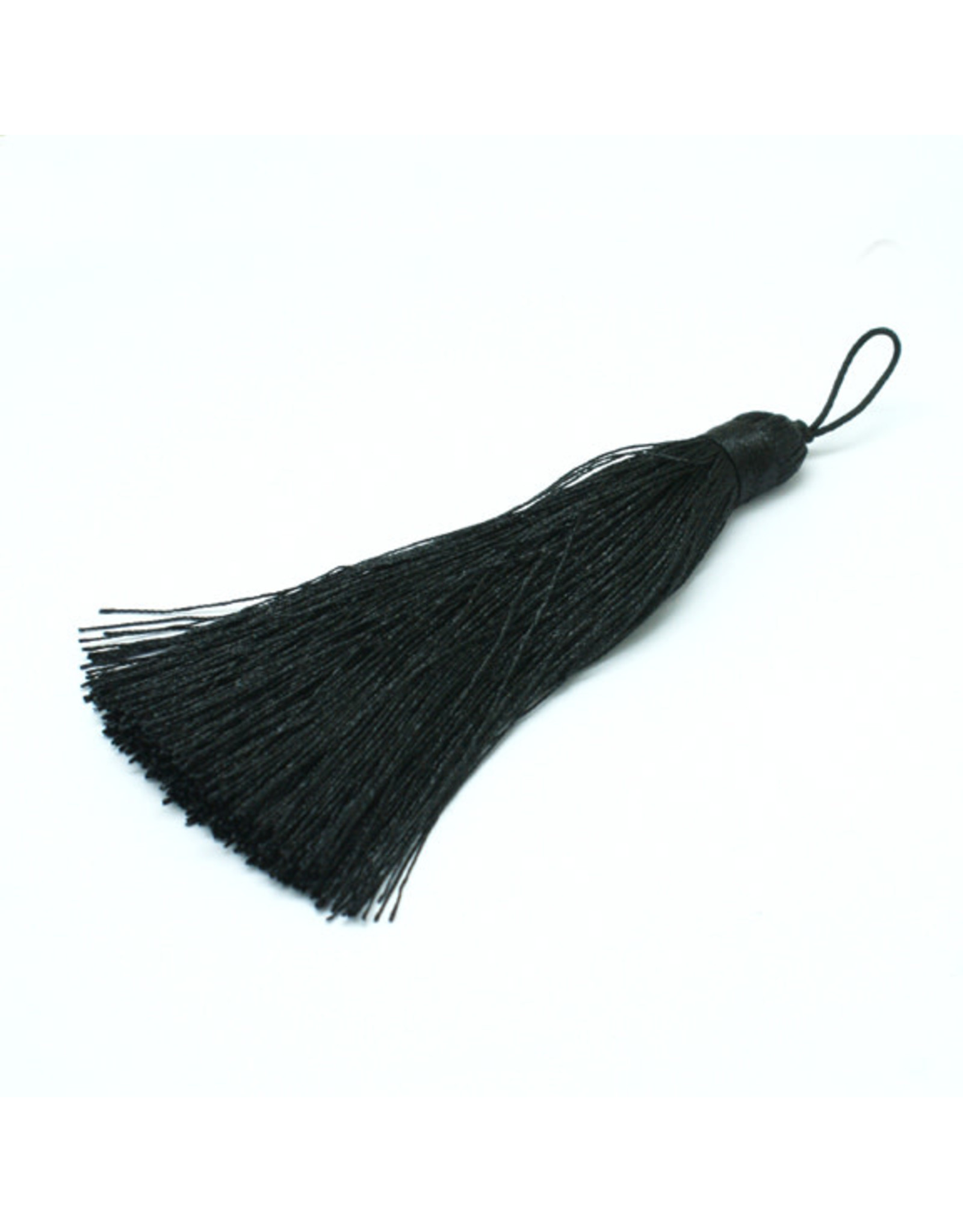 Jet Black Tassel 105x11mm