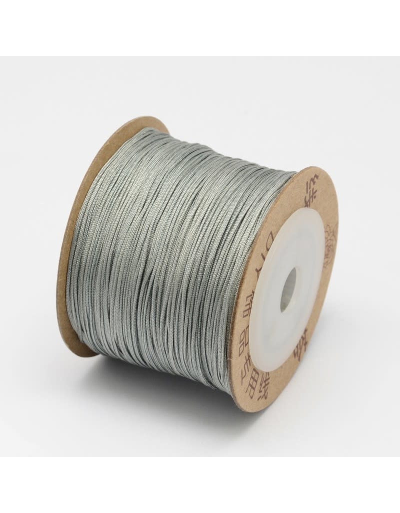 Chinese Knotting Cord .8mm Silver Grey x100m
