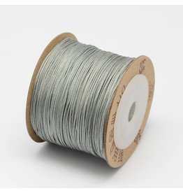 Chinese Knotting Cord .8mm Silver Grey x100m