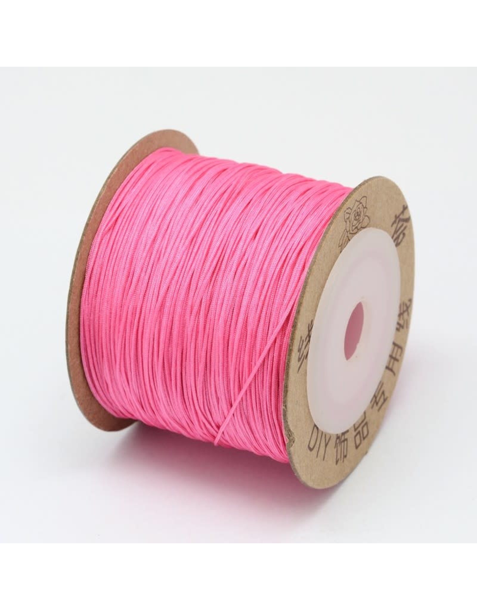 Chinese Knotting Cord .8mm Bright Pink x100m