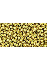 Toho pf559 11  Round 6g Light Yellow Gold Metallic