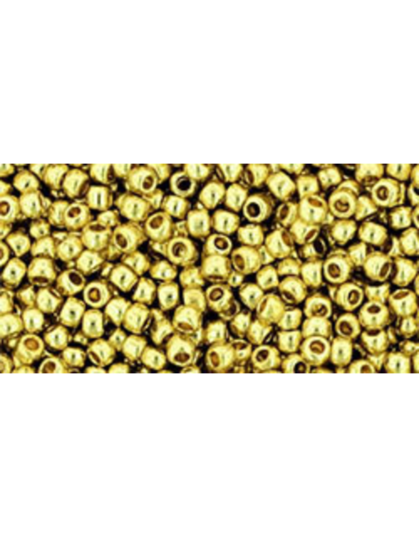 Toho pf559 11  Round 6g Light Yellow Gold Metallic