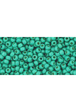 Toho pf561f 11  Round 6g Teal Green Metallic Matte