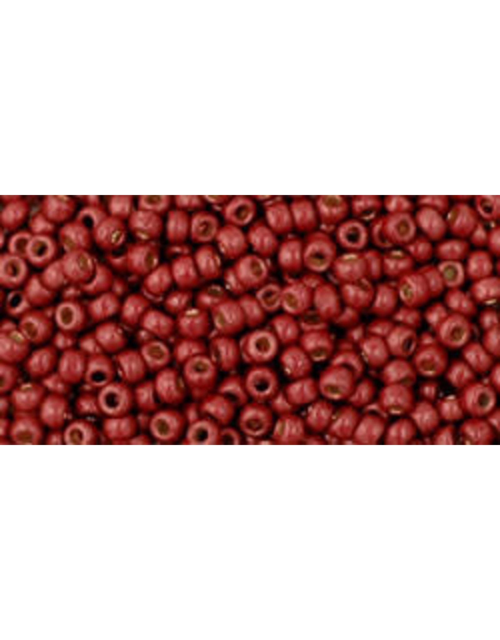 Toho pf564fB 11  Round 40g Brick Red Metallic Matte