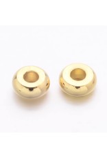 Spacer Bead 4x1.5mm Gold x100