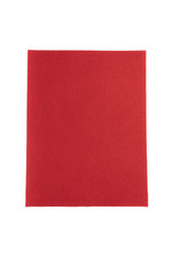 Felt Beading Foundation Red 1.5mm thick 8.5x11"