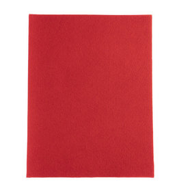 Felt Beading Foundation Red 1.5mm thick 8.5x11"