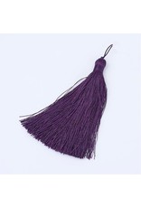 Amethyst Purple Tassel 105x11mm