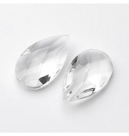 Drop  48x28mm Clear Chinese Crystal