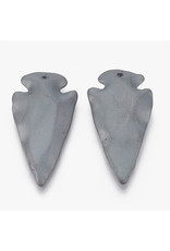 Arrowhead  45x24mm Synthetic Hematite