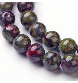 Dragon Blood Jasper 8mm  15" Strand