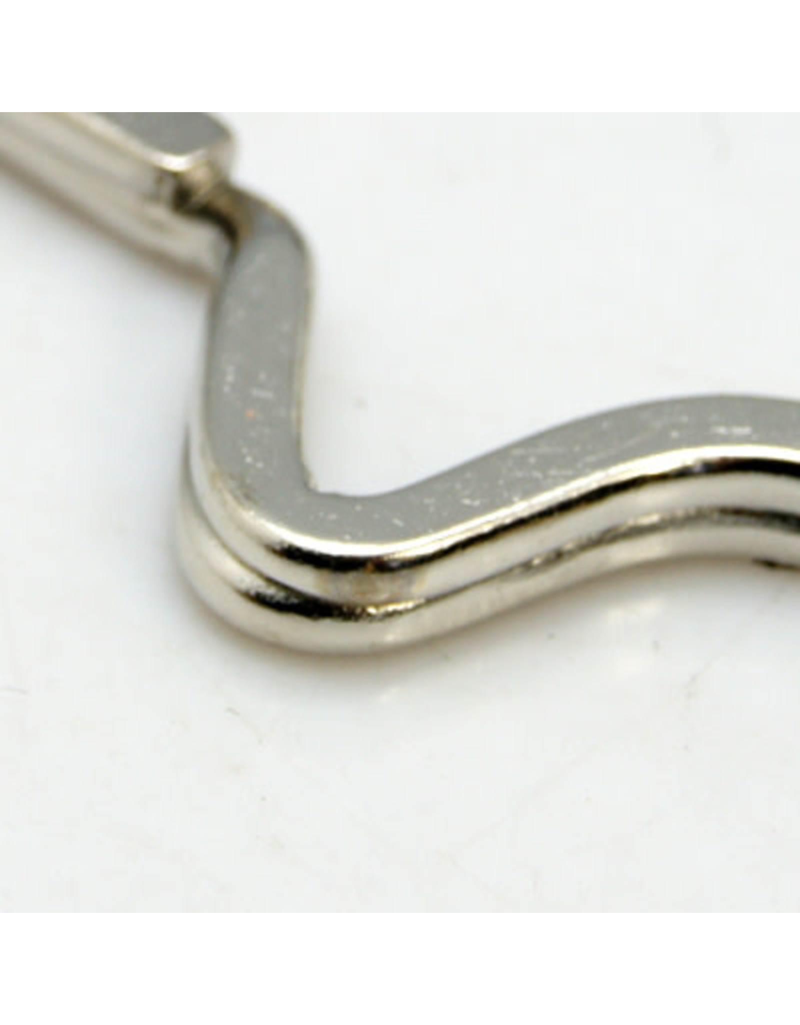 Split Ring Assorted Shape and Size Nickel  x5 Key Ring Random Mix