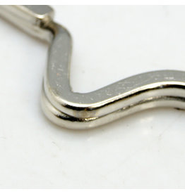 Split Ring Assorted Shape and Size Nickel  x5 Key Ring Random Mix