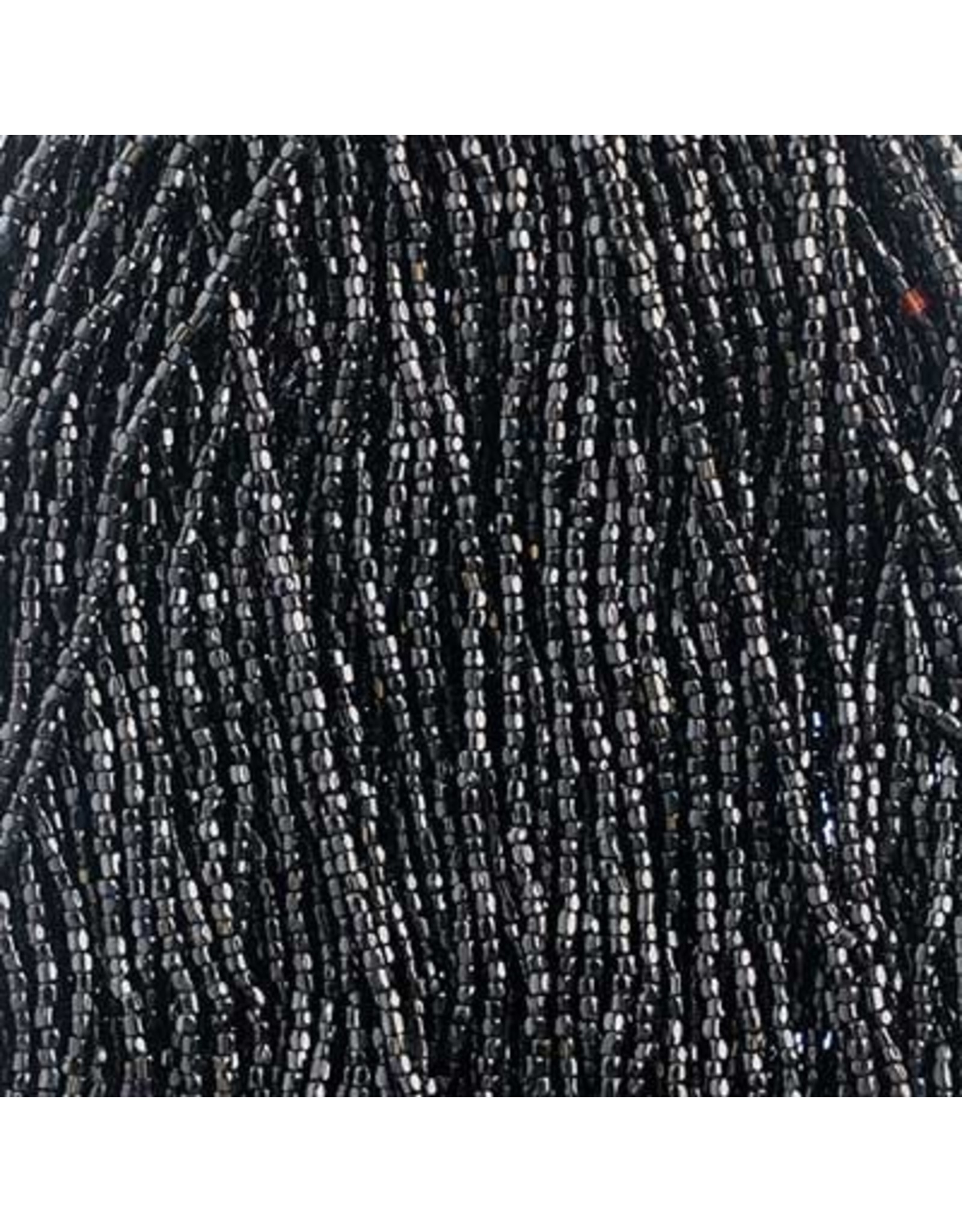 Czech 1737 10/0 3 Cut   Seed Hank 25g Jet Black