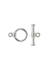 Toggle Clasp Round 10mm Nickel  NF  x10