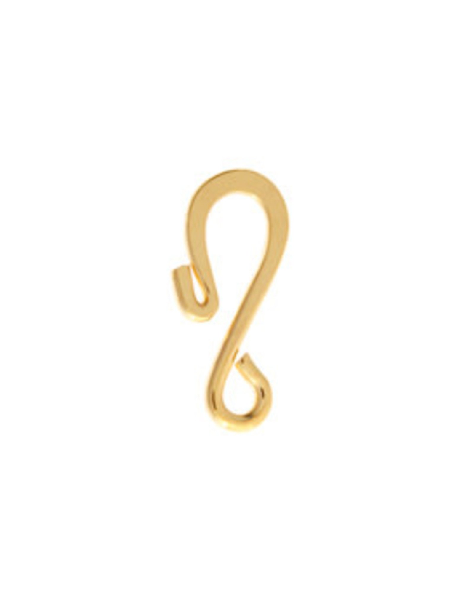 Hook & Eye Clasp  23x6mm Gold  NF  x10