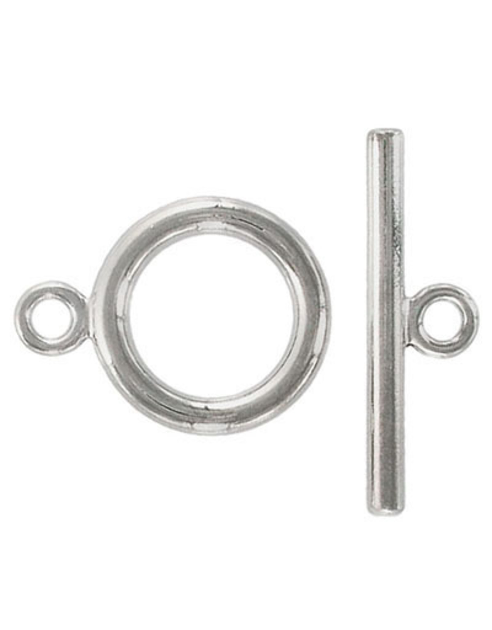 Toggle Clasp Round 25mm Nickel  NF  x6