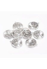 Tree of Life  28mm Antique Silver  NF  x10