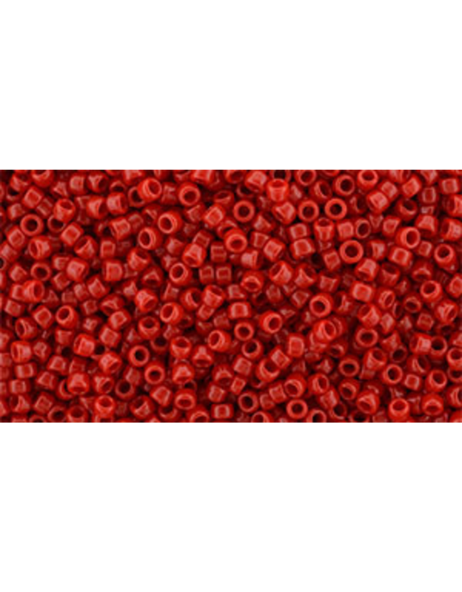 Toho 45a 15 Round 5g  Opaque Red Cherry