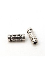 Tube Bead Antique Silver 13mm  x10